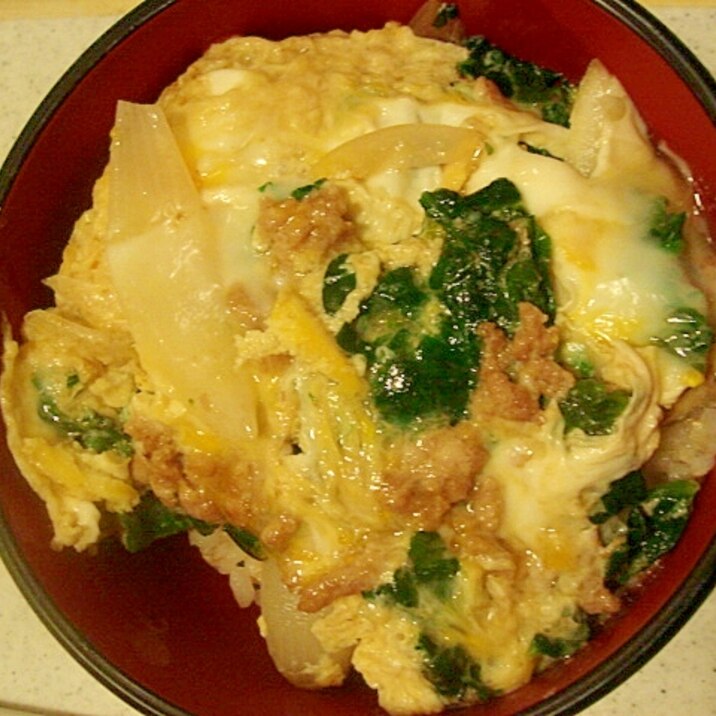 豚ひき肉とほうれん草の卵とじ 丼にも レシピ 作り方 By ねあっっ 楽天レシピ 豚ひき肉とほうれん草の卵とじ 丼にも レシピ 作り方 By ねあっっ 楽天レシピ